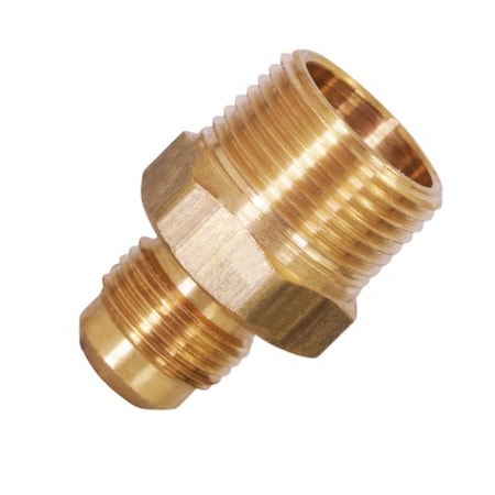 1/2 Flare X MIP Adapter Pipe Fitting; Brass